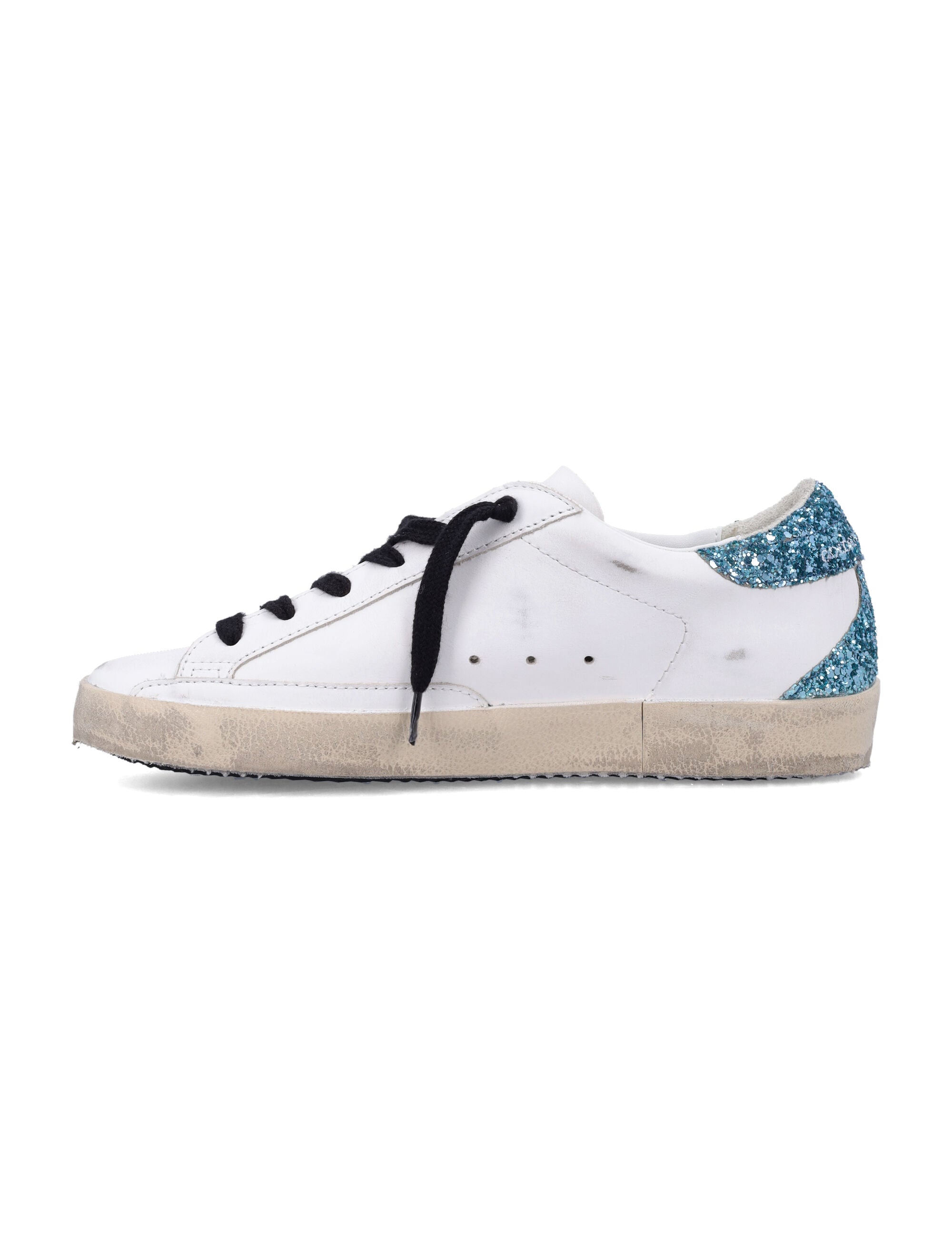 GOLDEN GOOSE Super-Star Leather Upper Suede Star Sneakers for Women
