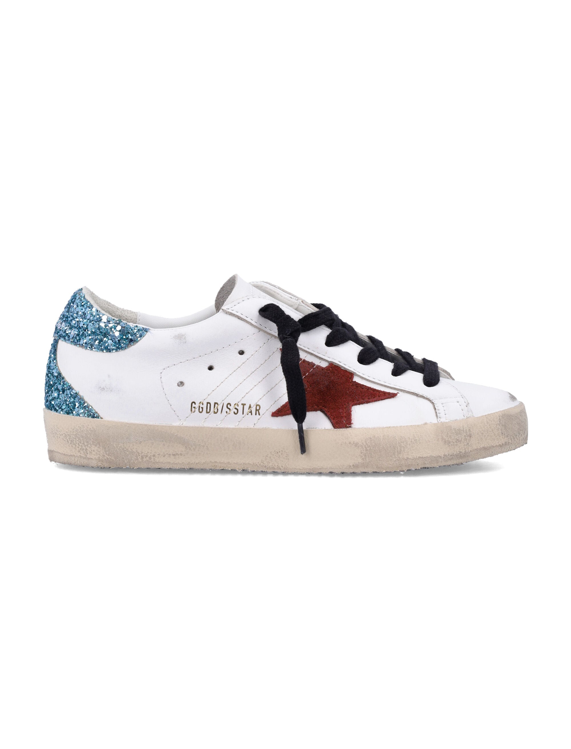 GOLDEN GOOSE Super-Star Leather Upper Suede Star Sneakers for Women