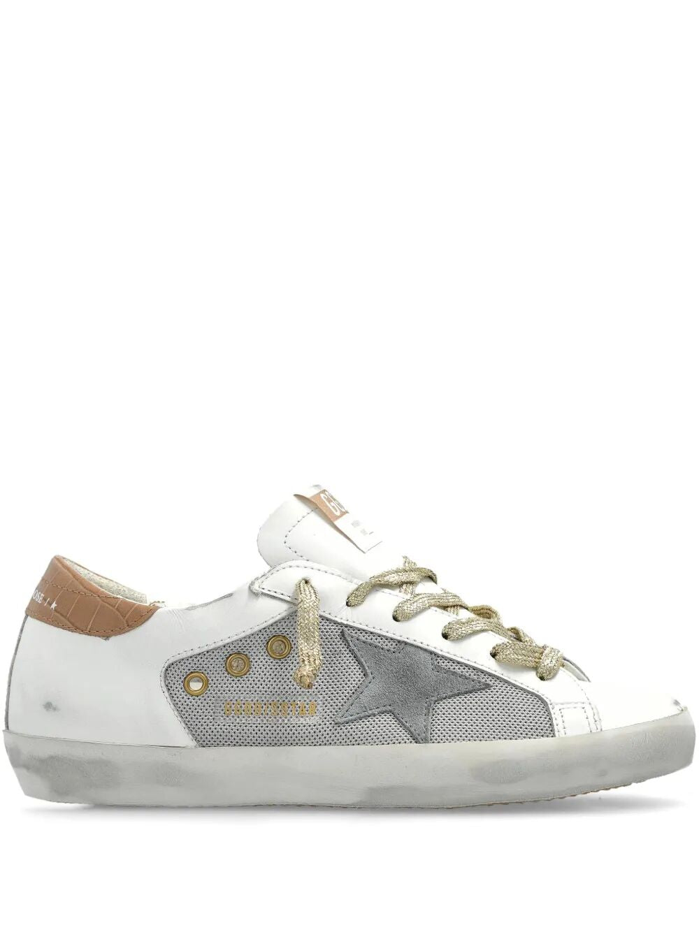 GOLDEN GOOSE Super Star Net and Leather Upper Sneakers - Women's