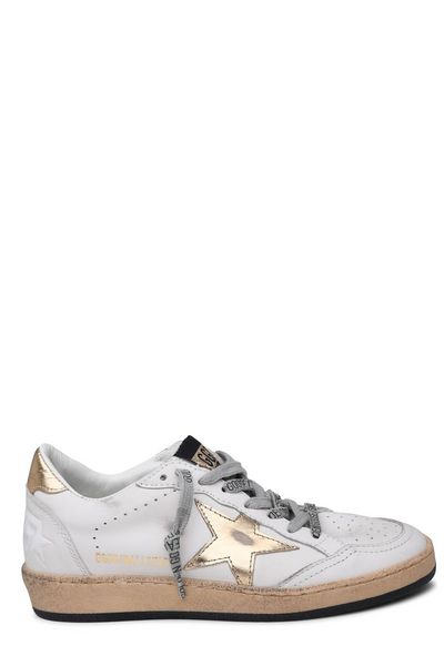 GOLDEN GOOSE Chic Leather Upper Laminated Sneakers for Women