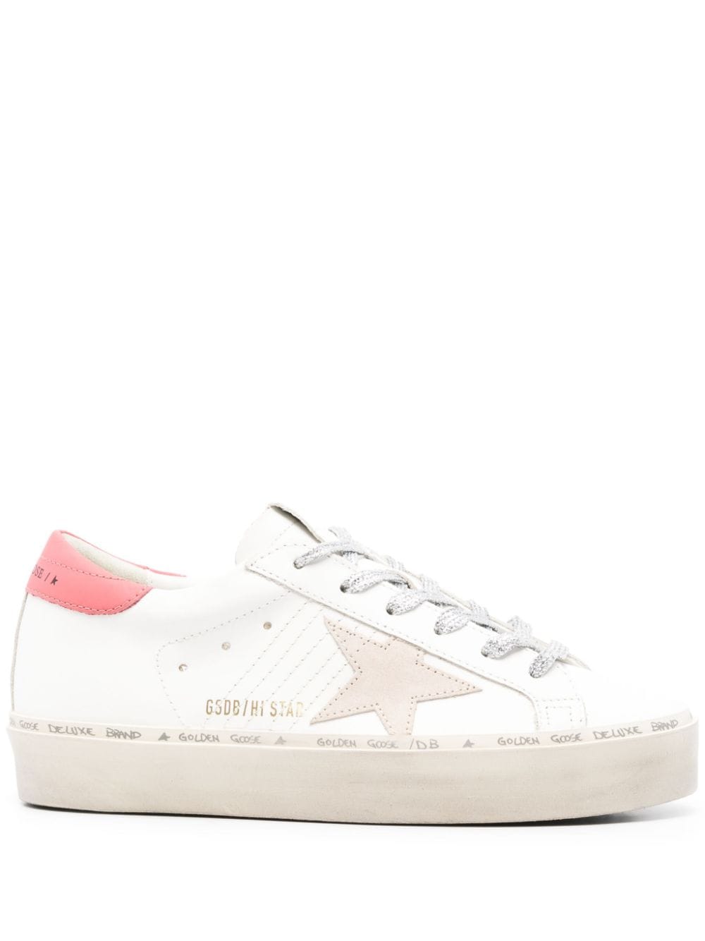 GOLDEN GOOSE Hi Star Leather Sneakers for Women