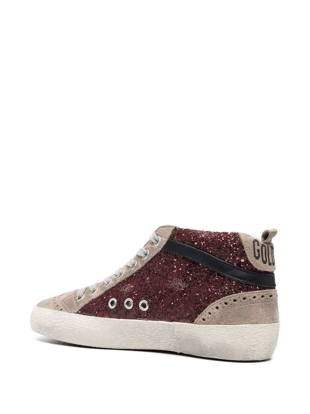 GOLDEN GOOSE Mid Star Glitter Sneakers