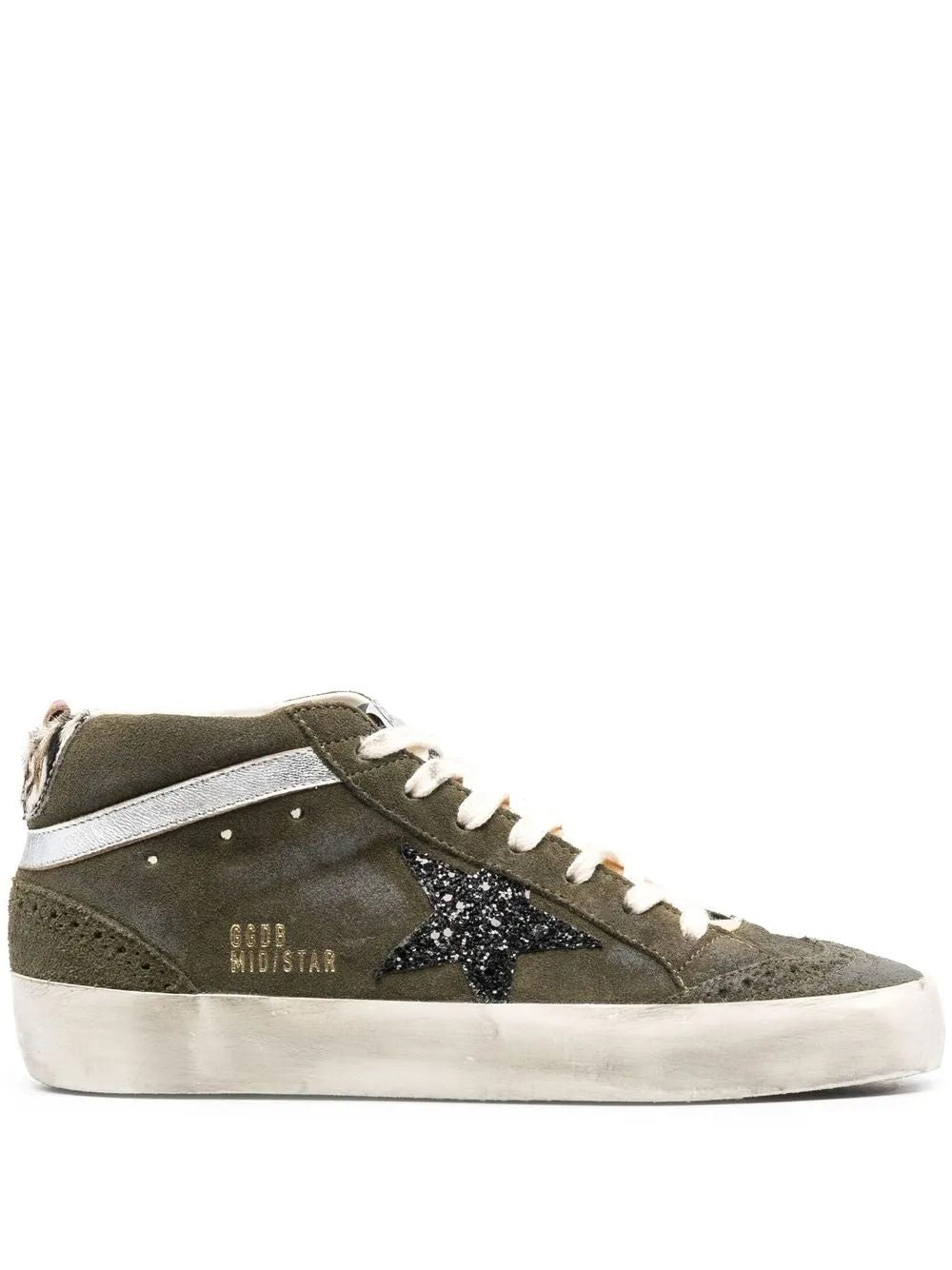 GOLDEN GOOSE Mid Star Suede Upper Foam Tongue Sneakers