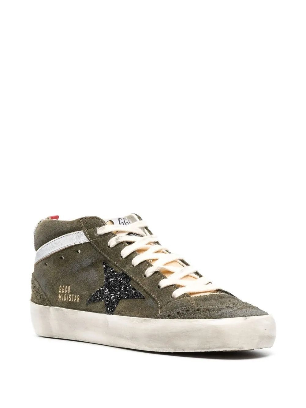 GOLDEN GOOSE Mid Star Suede Upper Foam Tongue Sneakers