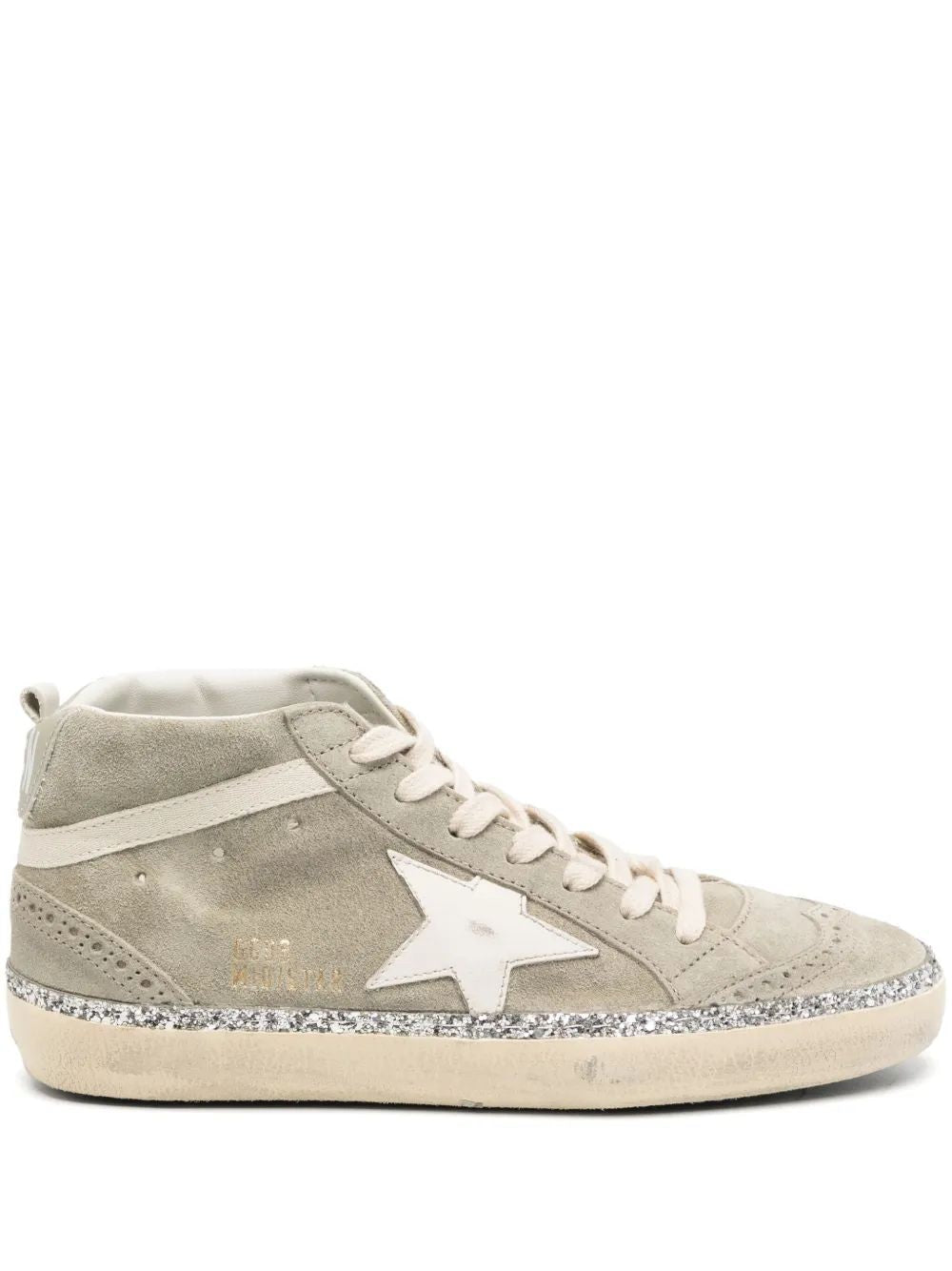 GOLDEN GOOSE Mid Star Suede Upper Leather Star Sneakers