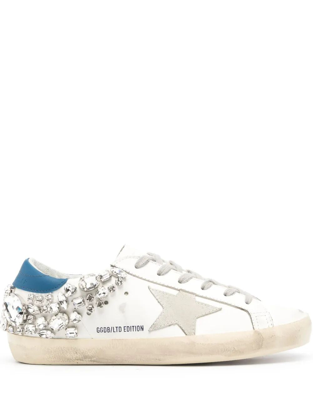 GOLDEN GOOSE Super-Star Leather Upper and Heel Sneakers for Women