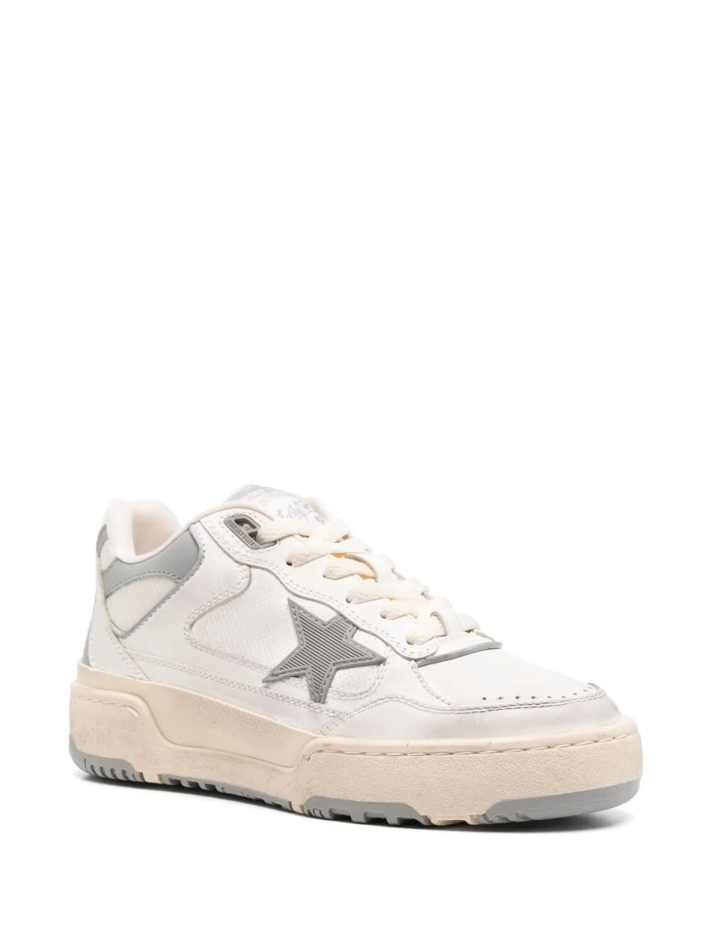 GOLDEN GOOSE Forty2 Leather and Fabric Sneakers with Star Detail for Women