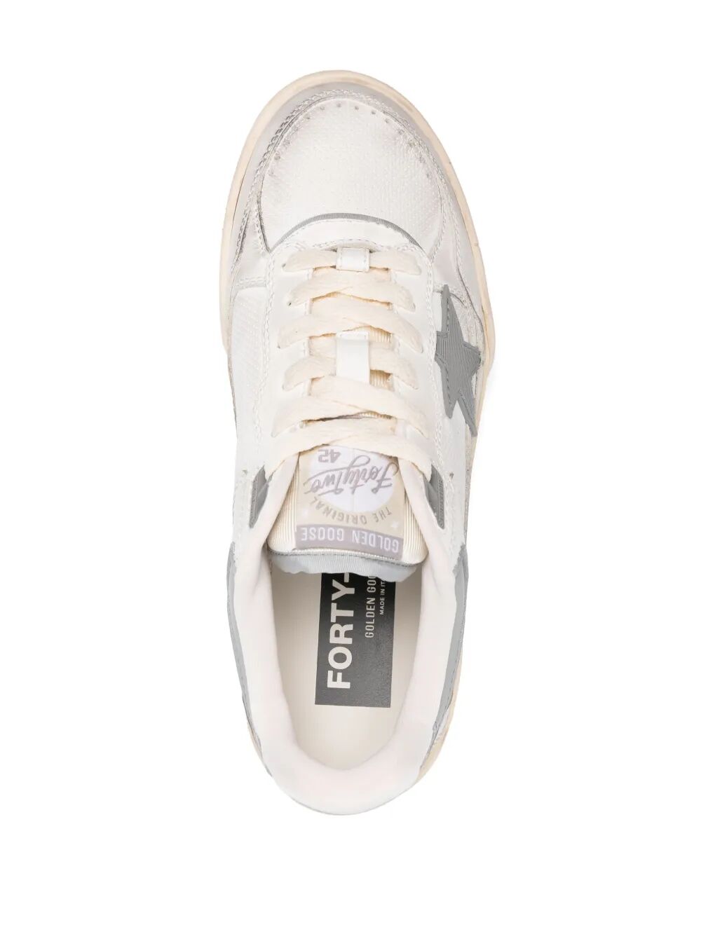 GOLDEN GOOSE Forty2 Leather and Fabric Sneakers with Star Detail for Women