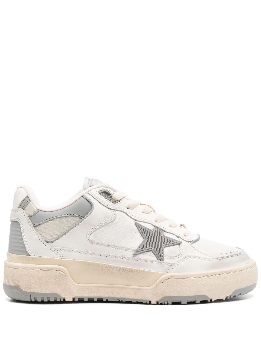 GOLDEN GOOSE Forty2 Leather and Fabric Sneakers with Star Detail for Women