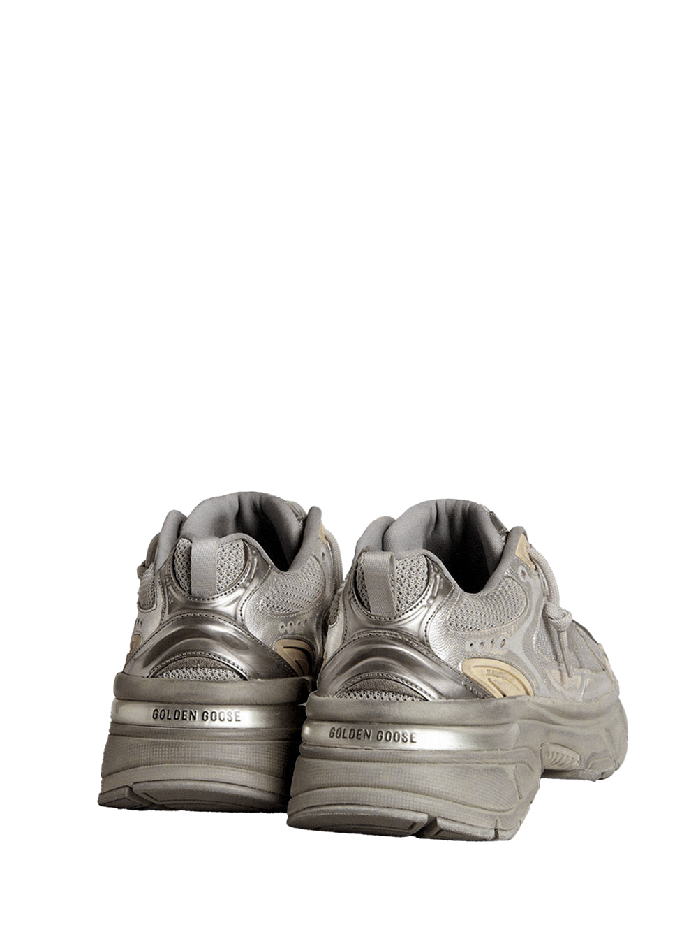 GOLDEN GOOSE Lightstar Women's Sneaker in Laminated Leather and Mesh