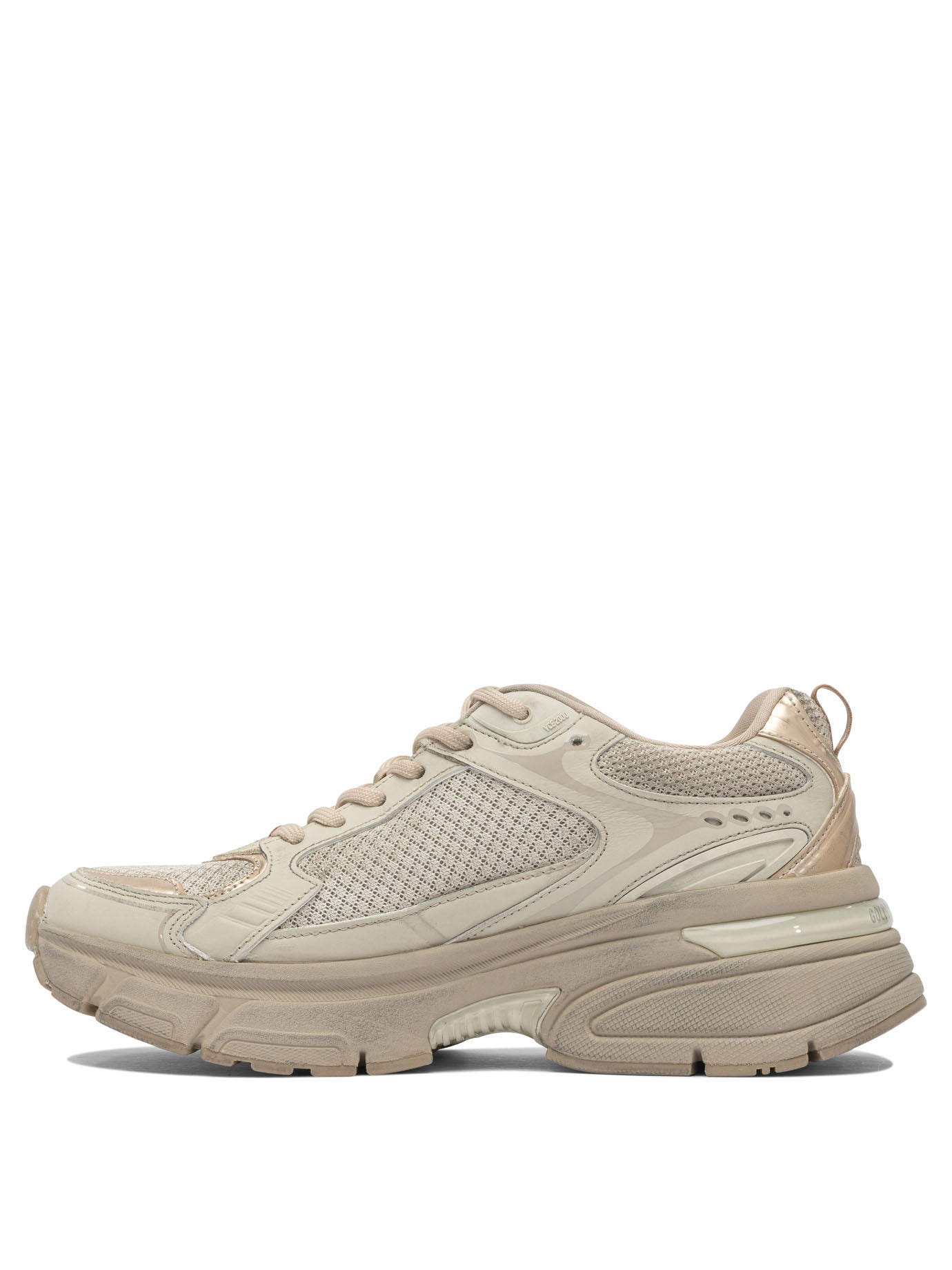 GOLDEN GOOSE Lightstar Net Leather and Suede Upper TPU Star Net Heel Sneakers for Women