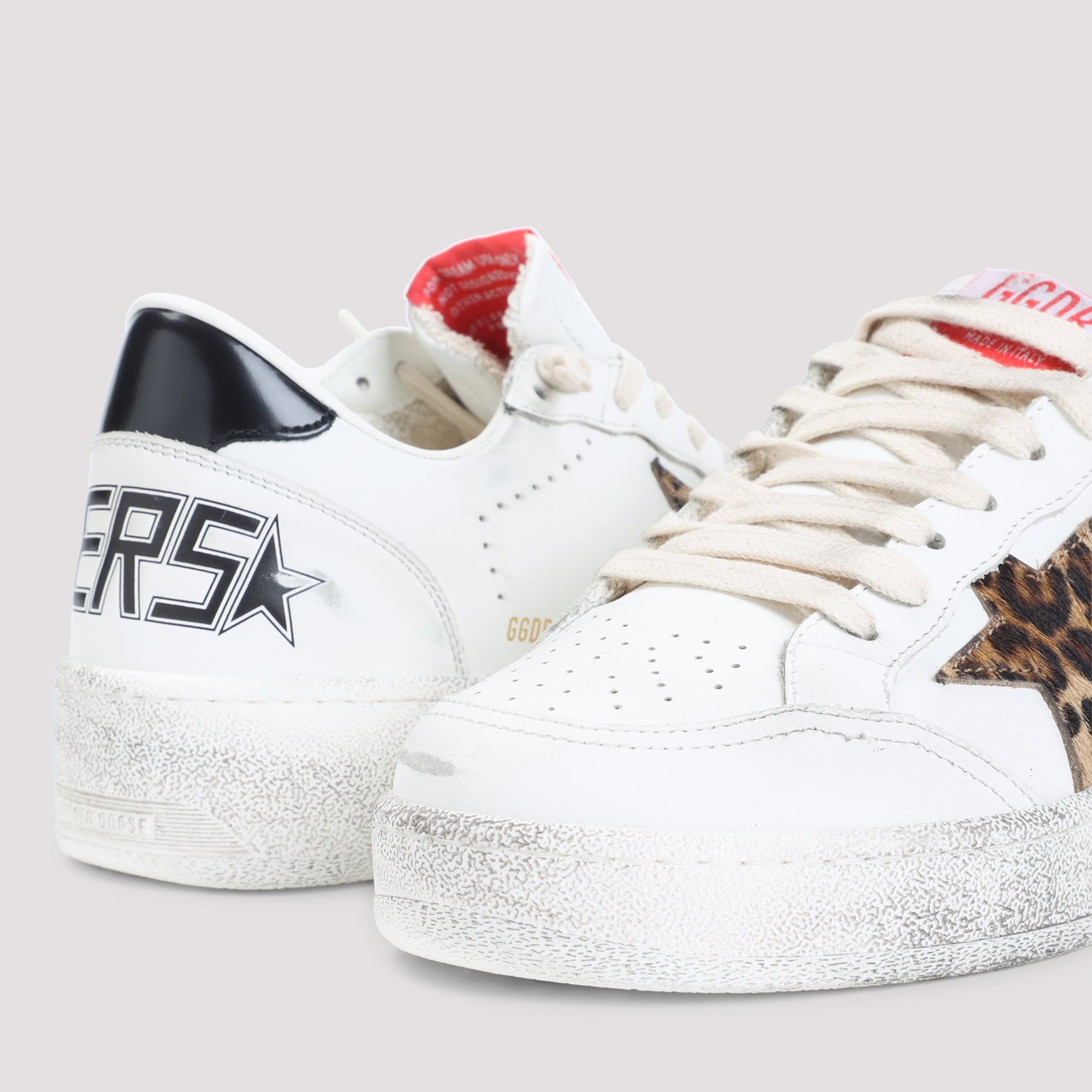 GOLDEN GOOSE Leopard Print Star Sneakers for Women