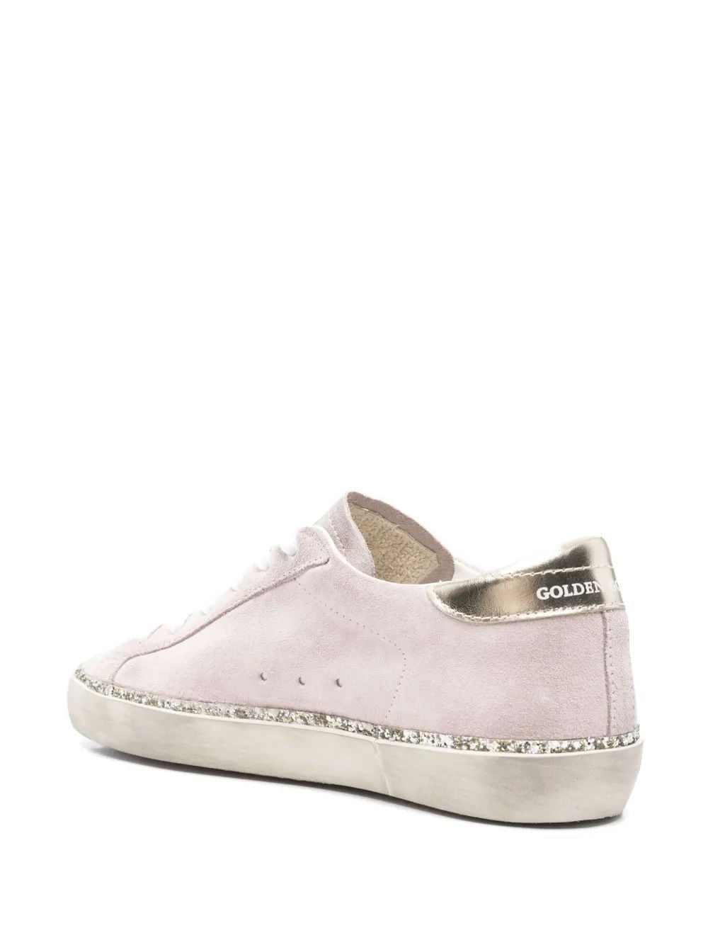 GOLDEN GOOSE Feminine Glitter Super-Star Women's Sneakers