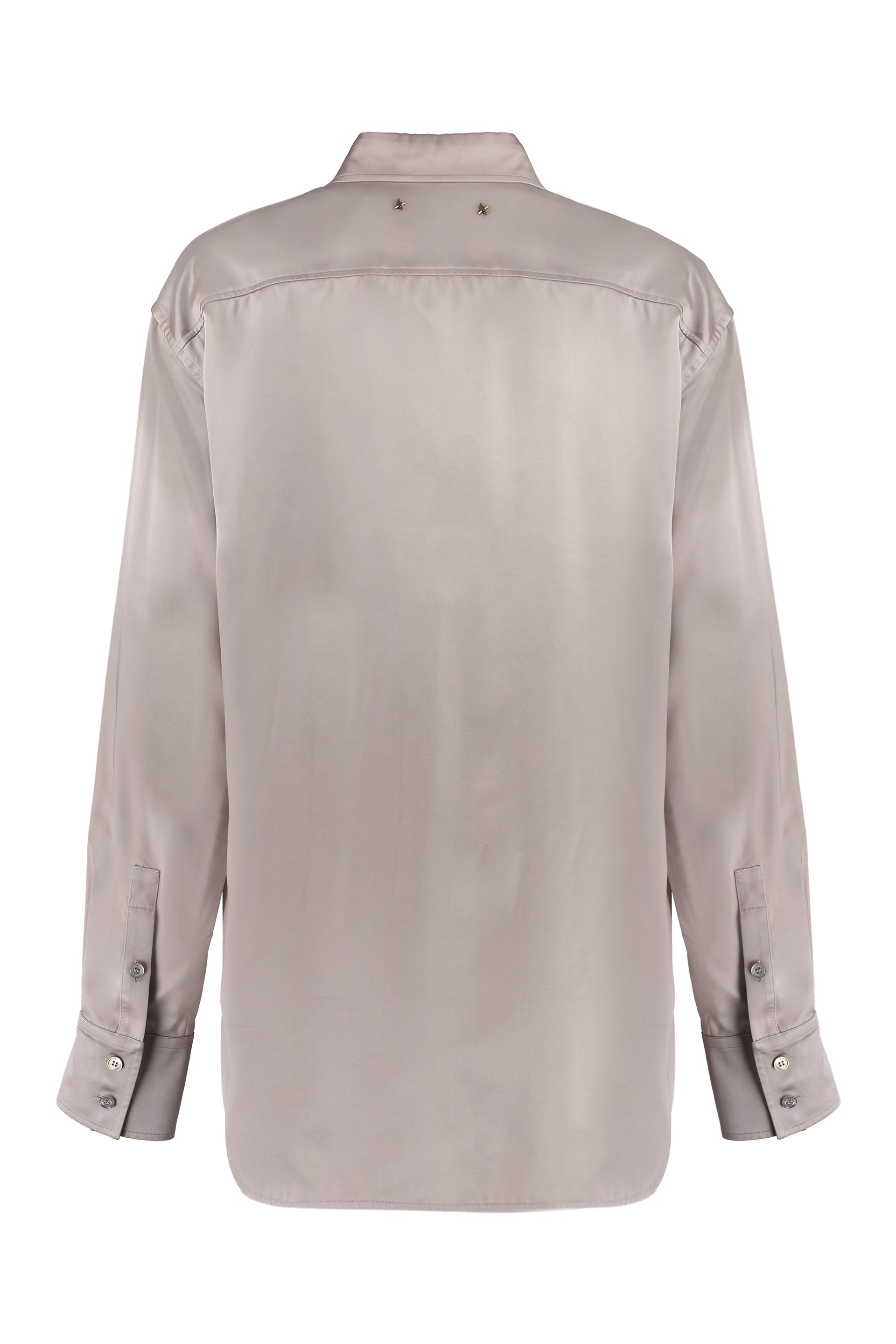 GOLDEN GOOSE Oversized Shirt with Hidden Fastening and Side Slits