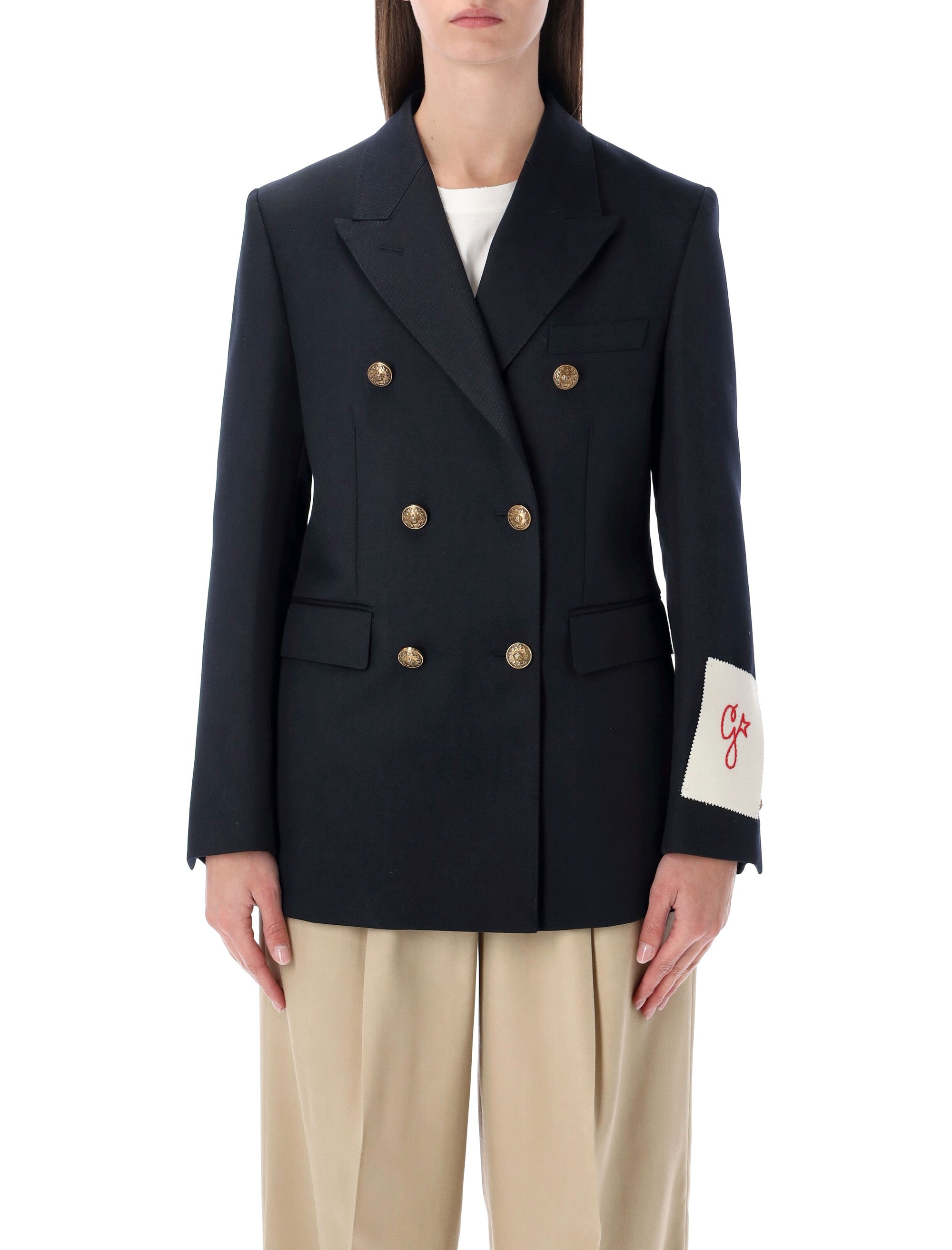 GOLDEN GOOSE Double-Breasted Blazer with Gold Buttons - Size 42