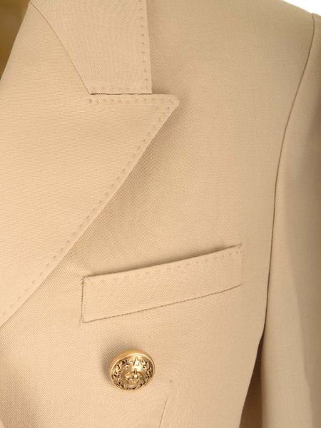 GOLDEN GOOSE Elegant Double-Breasted Blazer with Gold Heraldic Buttons - Size 40