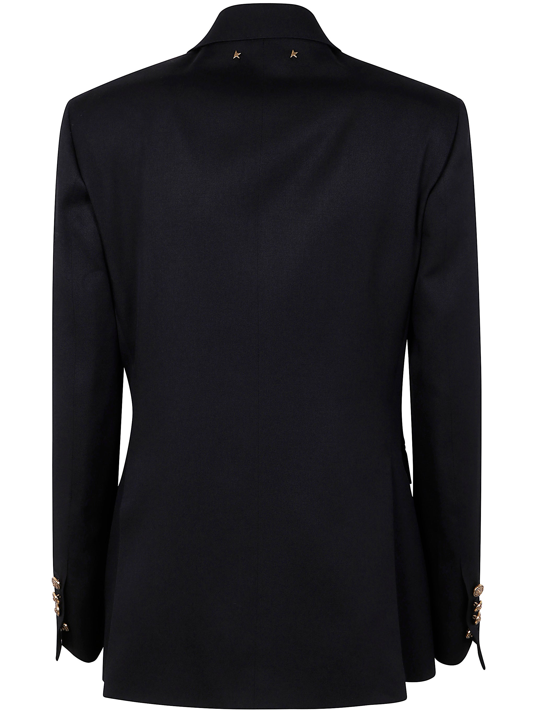 GOLDEN GOOSE Women's Double Breasted Blazer in Light Dry Wool Gabardine