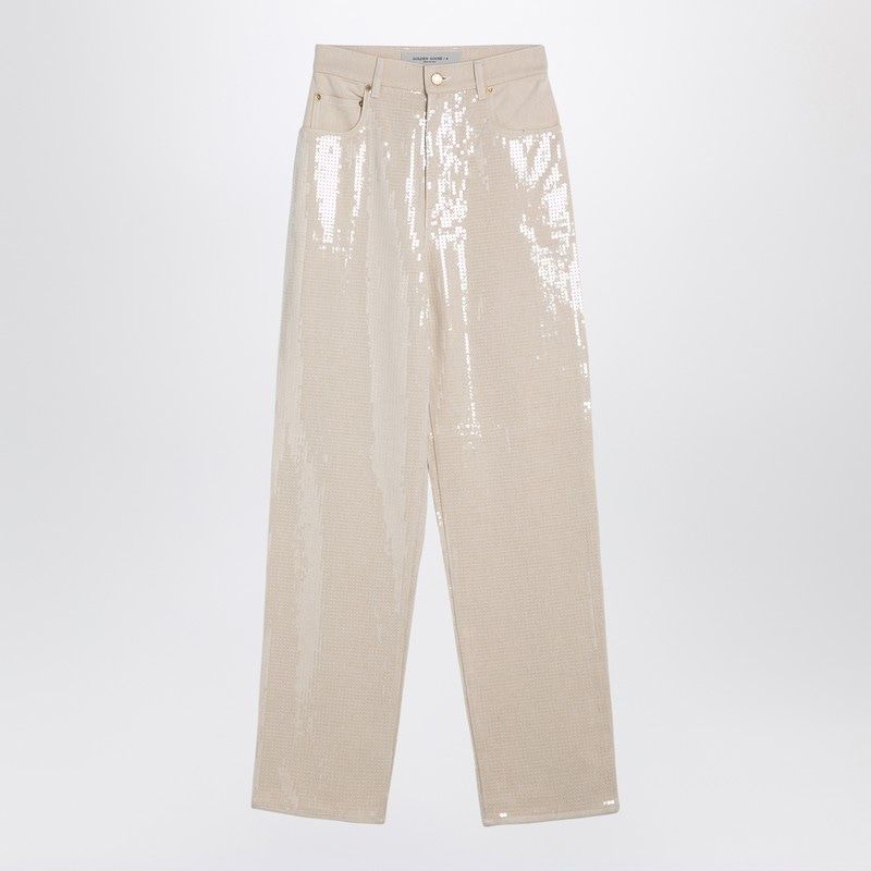 GOLDEN GOOSE Elegant Sequin-Embellished Trousers for Women