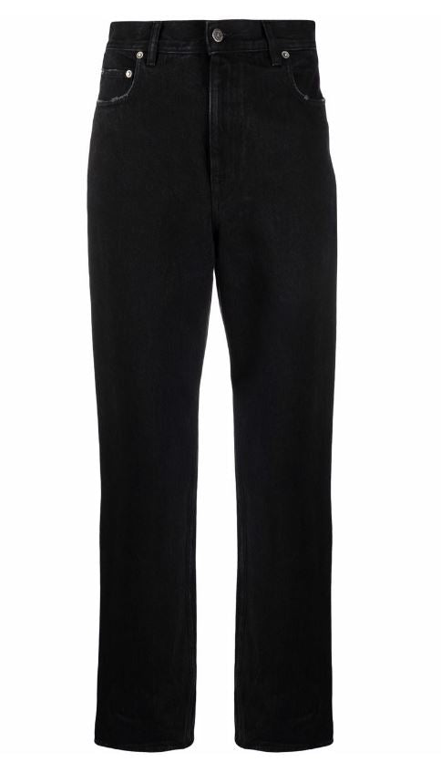 GOLDEN GOOSE High Waist Cotton Straight Leg Jeans for Women