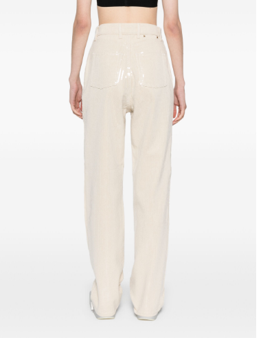 GOLDEN GOOSE Denim Pants with Star Stud Embellishments
