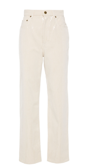 GOLDEN GOOSE Denim Pants with Star Stud Embellishments