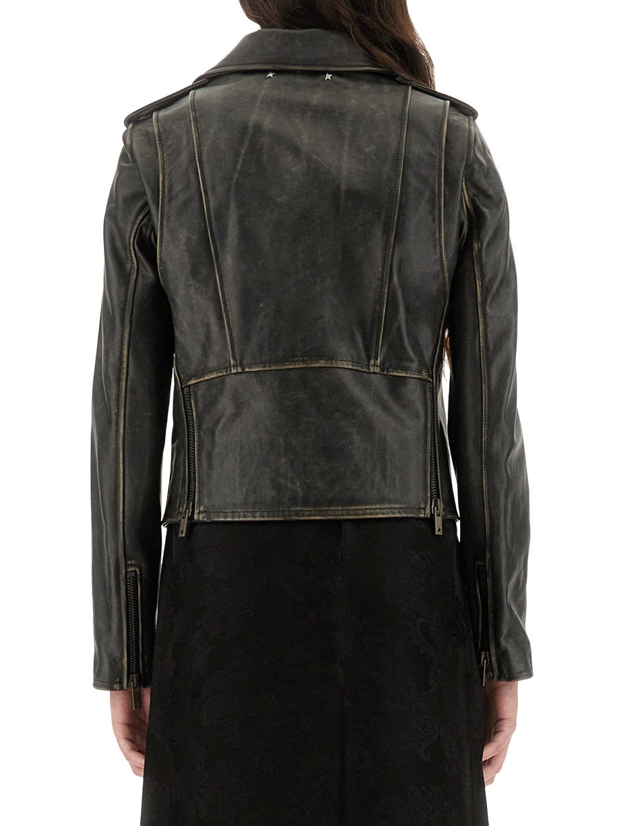 GOLDEN GOOSE Women's Leather Jacket - FW25 Collection
