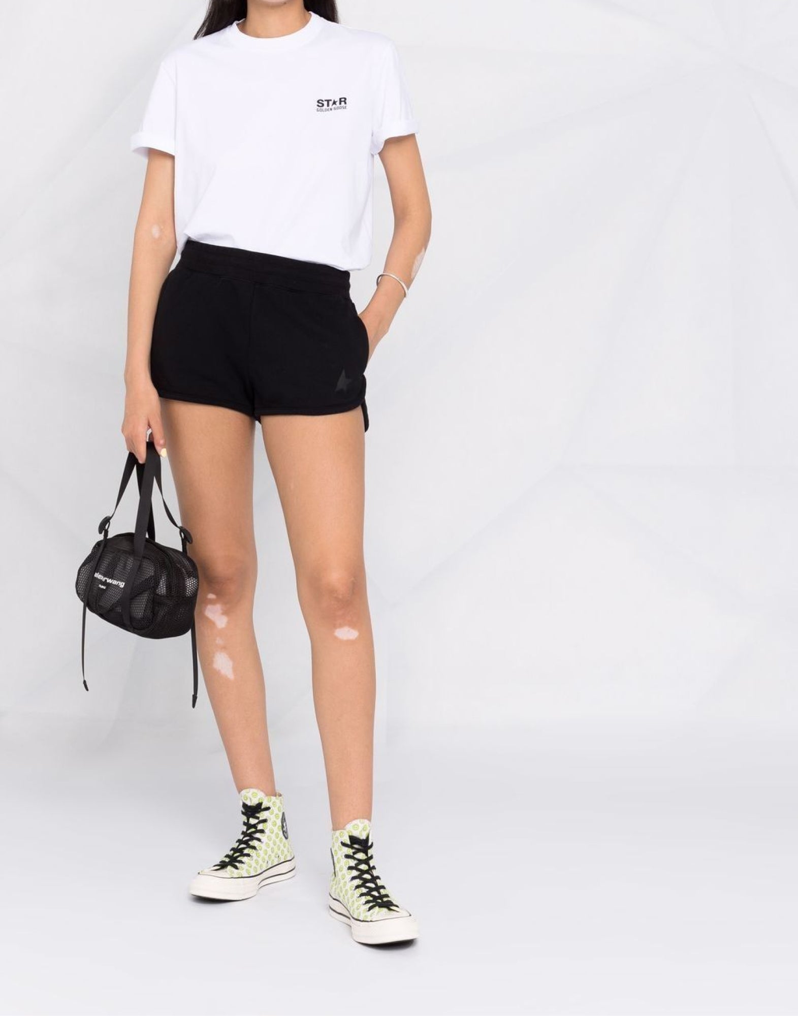 GOLDEN GOOSE Diana Star Logo Mini Shorts