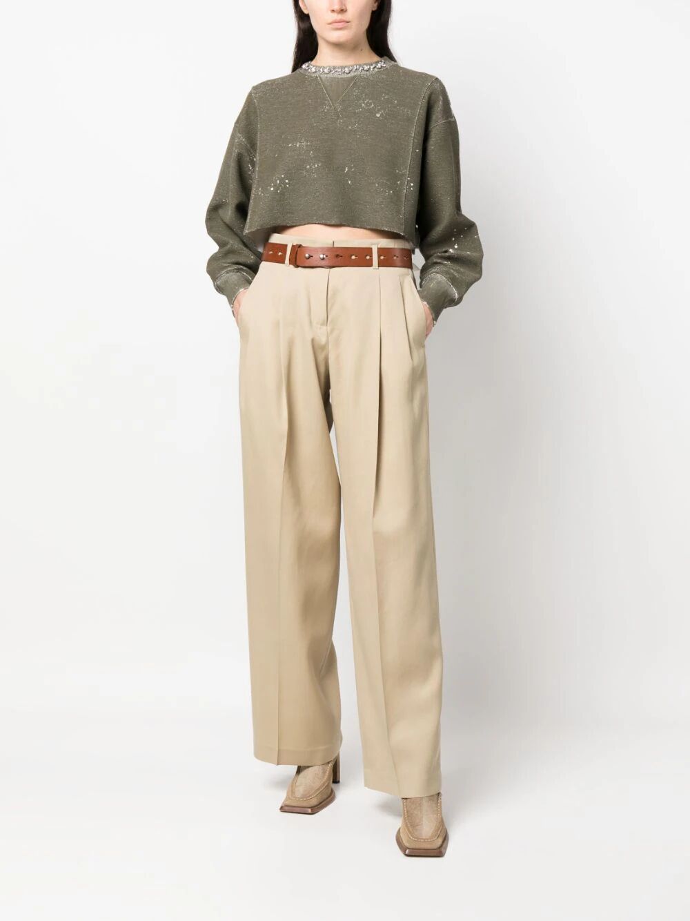 GOLDEN GOOSE Wide Leg Pants