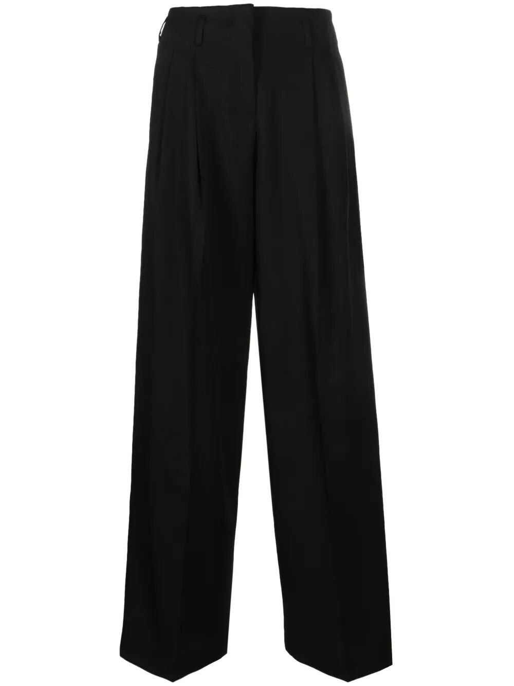 GOLDEN GOOSE Wide Leg Wool Gabardine Pants for Women