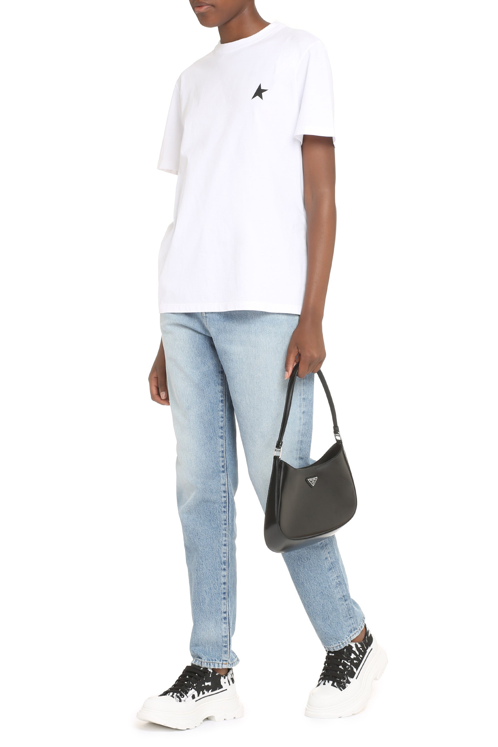 GOLDEN GOOSE Star Logo Short Sleeve Crew-Neck T-Shirt