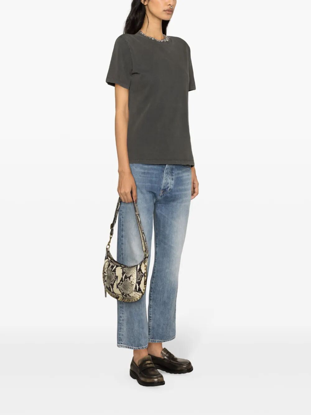 GOLDEN GOOSE Embroidered Cotton T-Shirt for Women