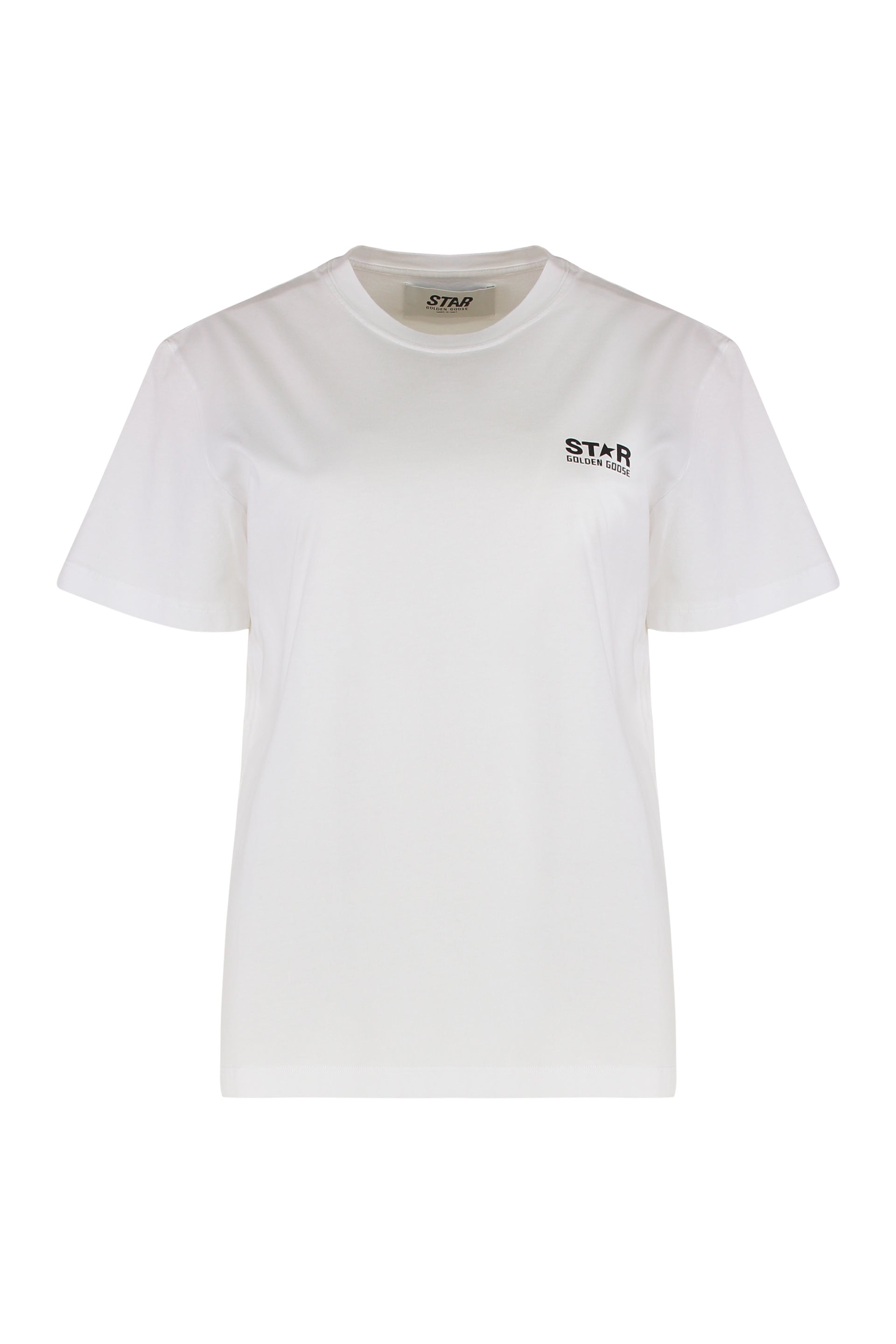 GOLDEN GOOSE Round Neck Cotton T-Shirt
