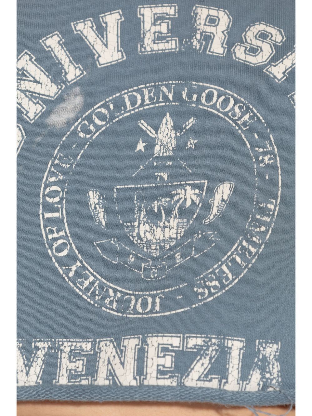 GOLDEN GOOSE Journey Cropped Crewneck Sweatshirt - Women's