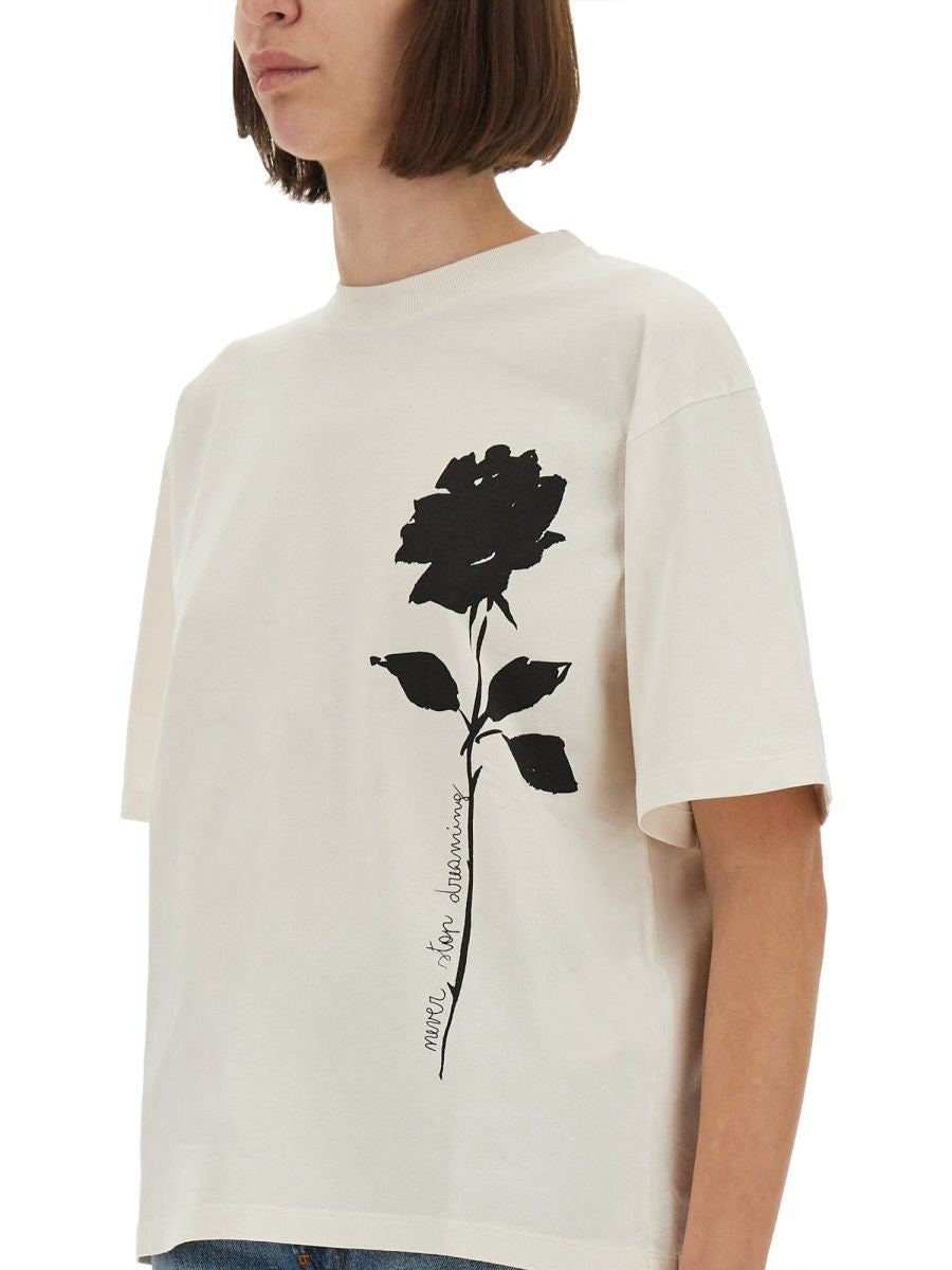 GOLDEN GOOSE Artic Wolf Women's T-Shirt - FW25 Collection