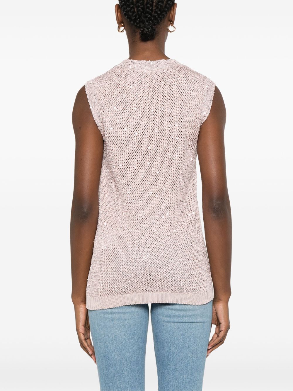 GOLDEN GOOSE Sequin Knit Vest for Women