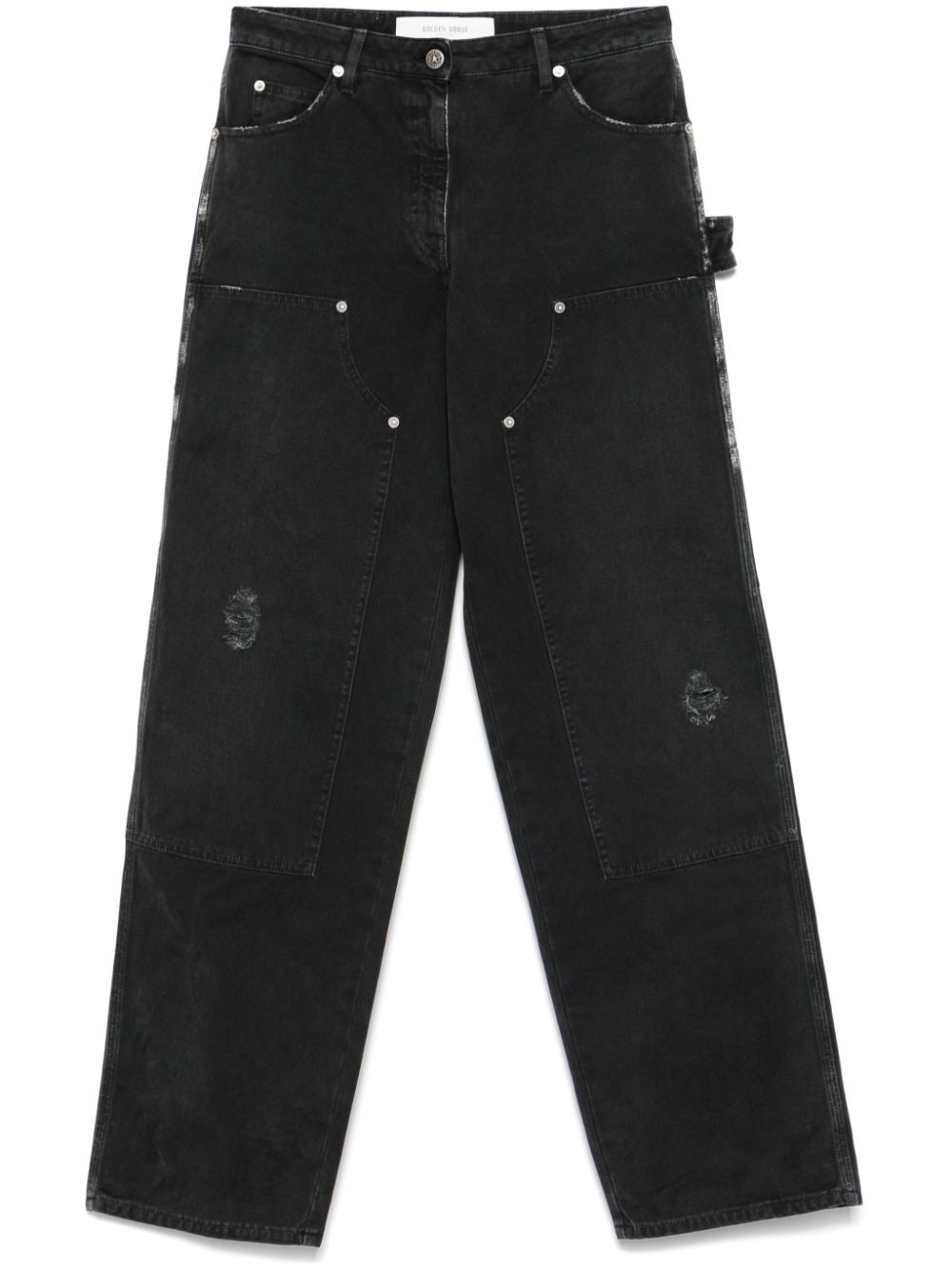 GOLDEN GOOSE Distressed Denim Cotton Jeans for Women
