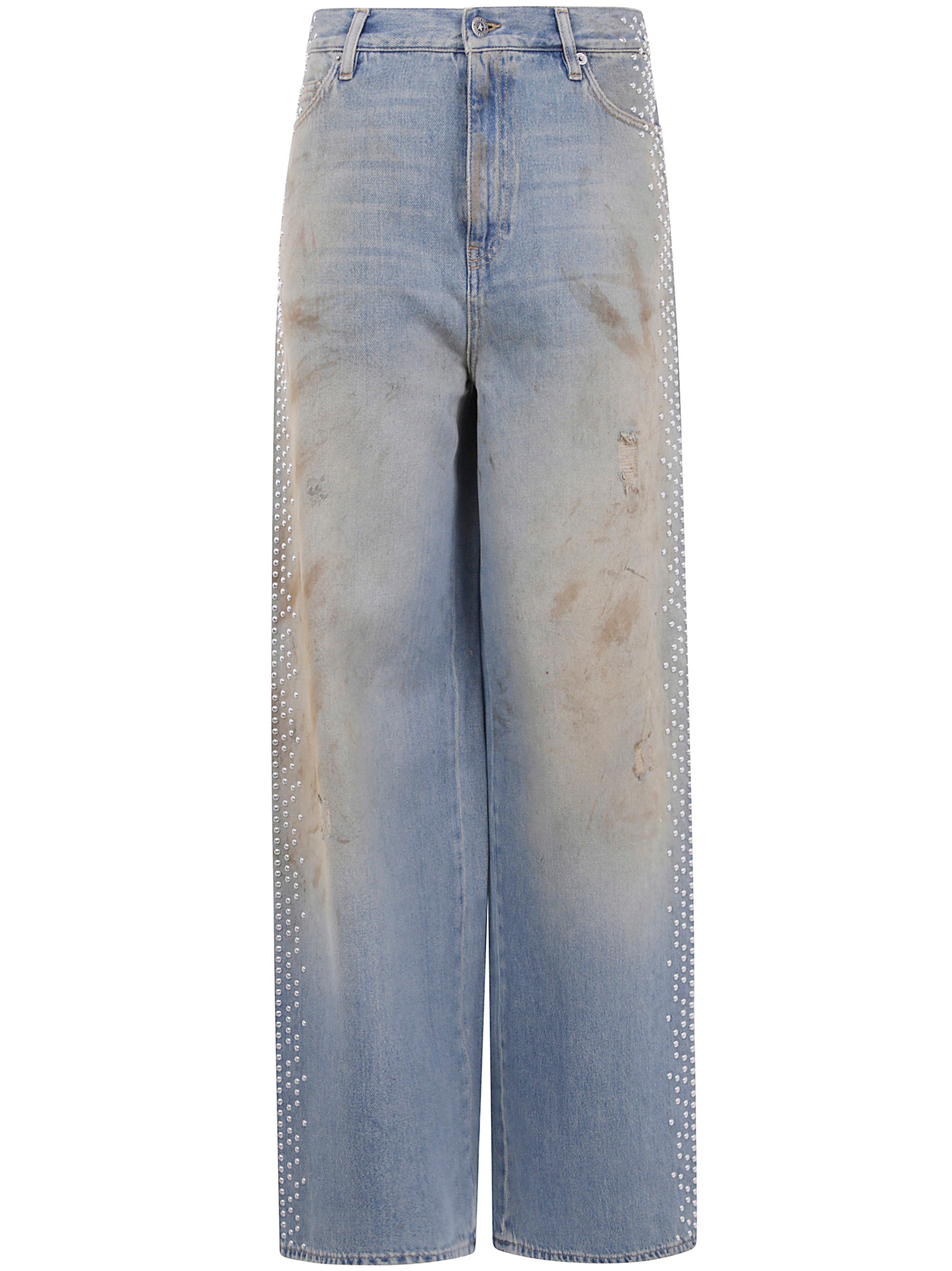GOLDEN GOOSE Distressed Straight-Leg Jeans for Women