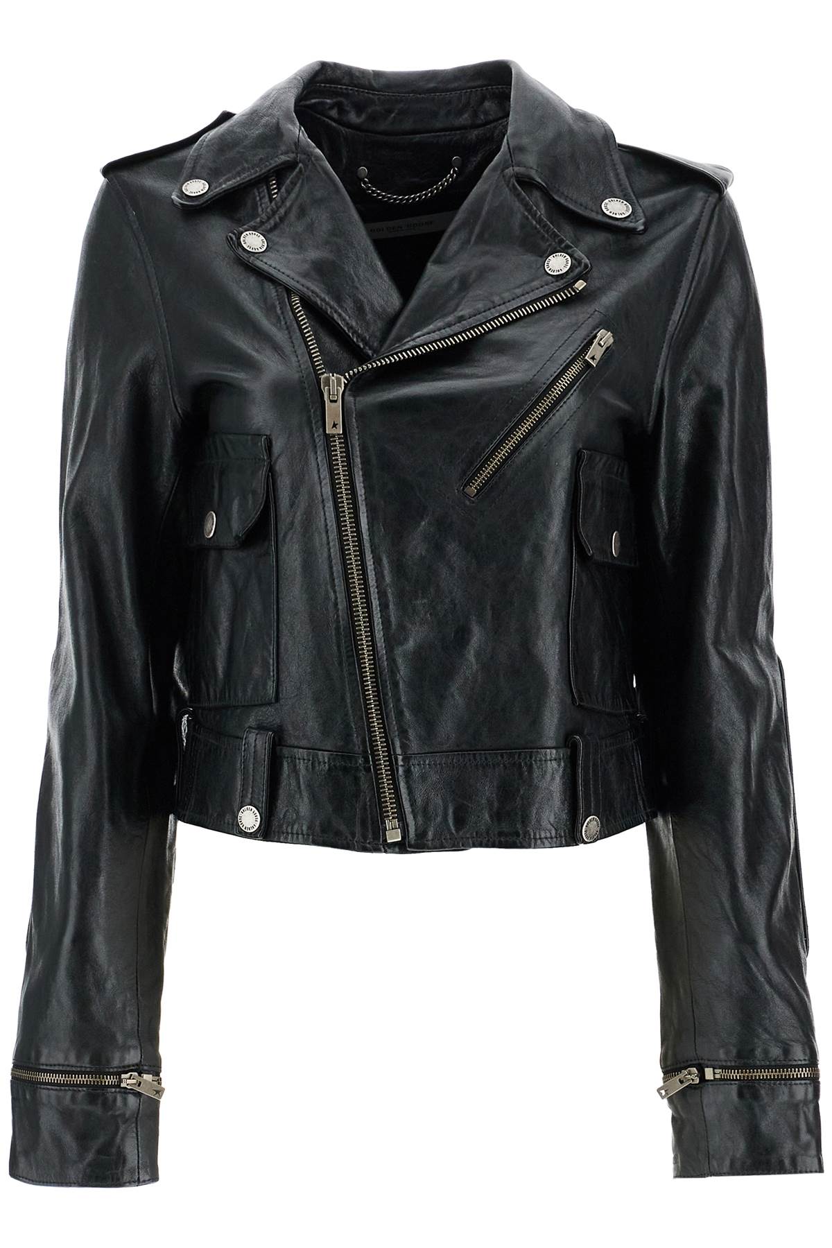 GOLDEN GOOSE Glossy Effect Leather Jacket for Women