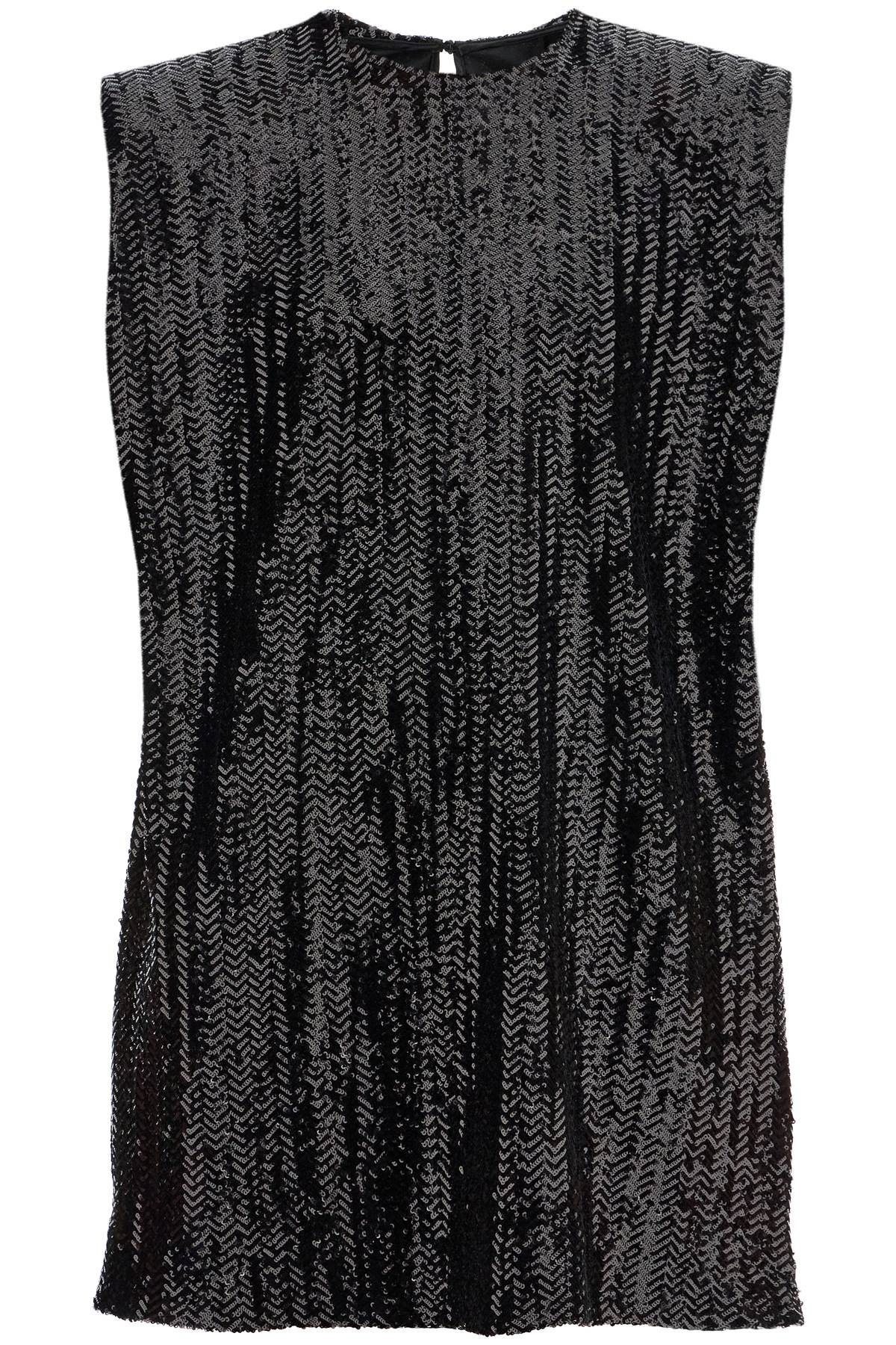 GOLDEN GOOSE Sequined Strapless Mini Dress