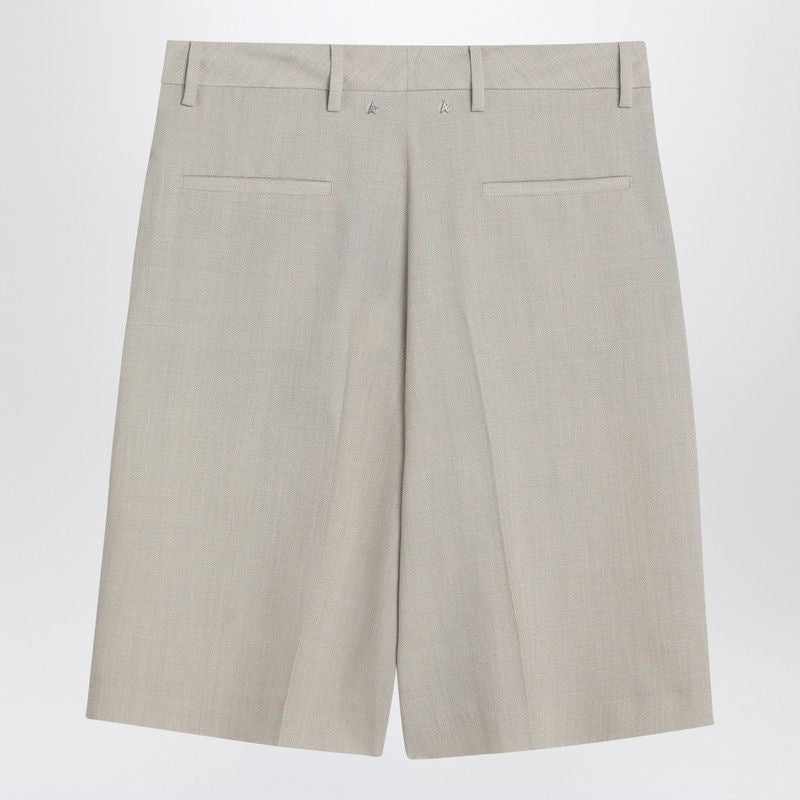 GOLDEN GOOSE Women's Mini Bermuda Shorts in Wool-Blend
