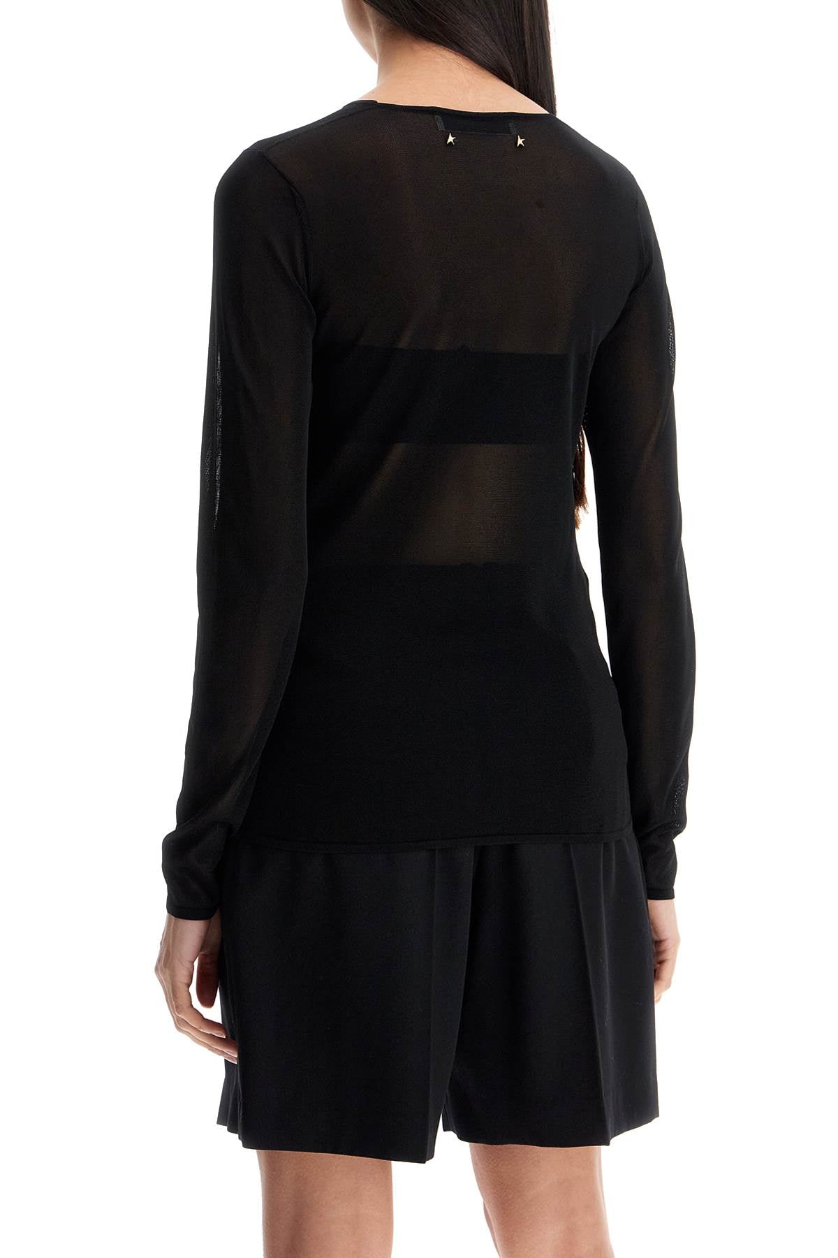 GOLDEN GOOSE Semi-Transparent Round-Neck Sweater for Women