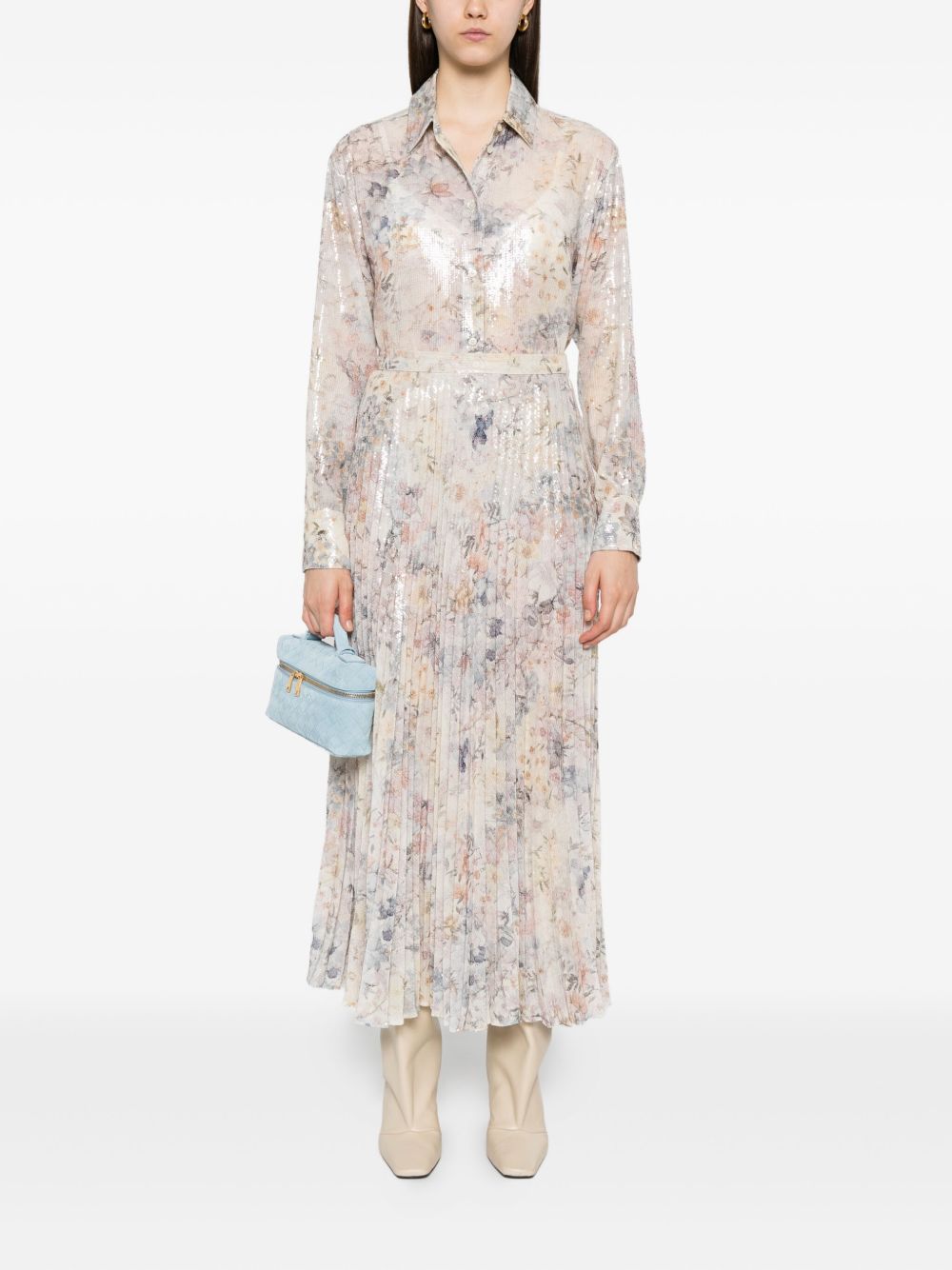 GOLDEN GOOSE Printed Midi Length A-Line Skirt