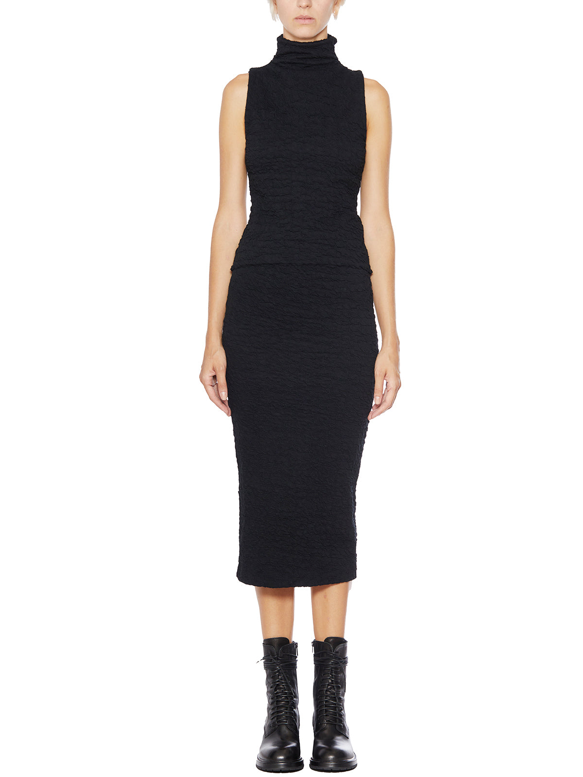 THOM KROM Crackle Effect Mini Tank Top