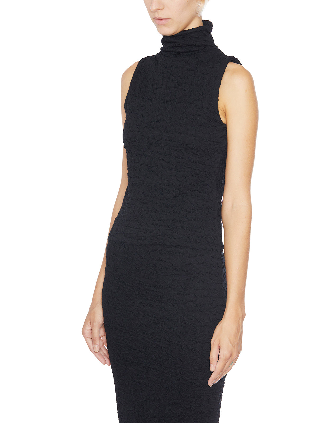 THOM KROM Crackle Effect Mini Tank Top