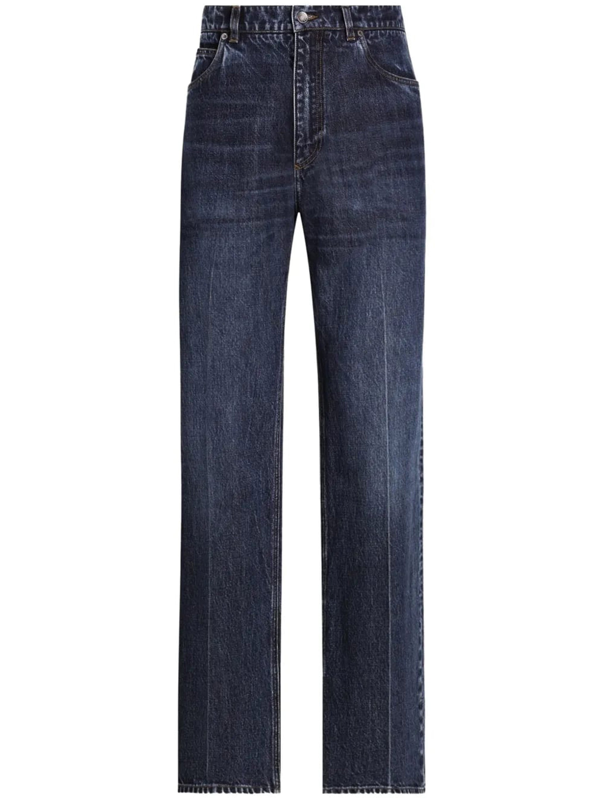 DOLCE & GABBANA Oversized Cotton Jeans for Men