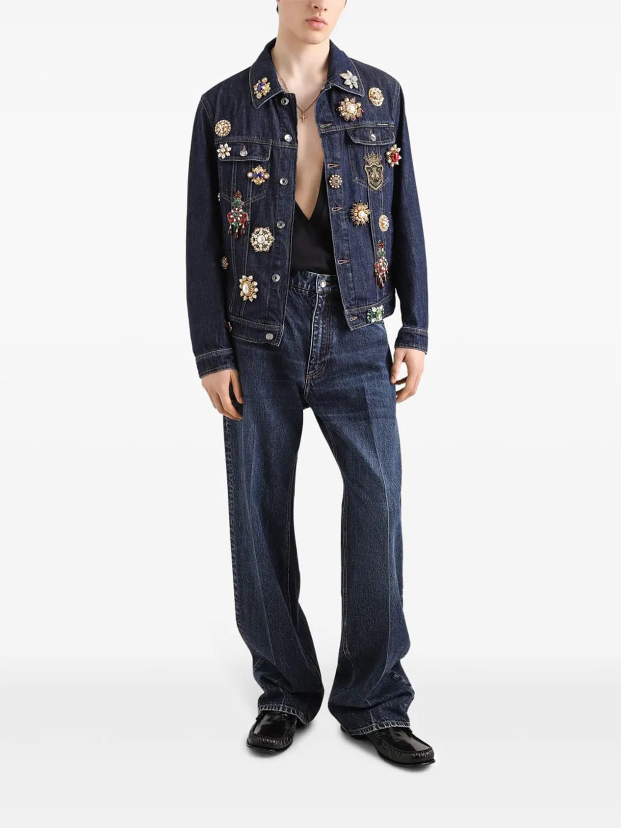 DOLCE & GABBANA Oversized Cotton Jeans for Men