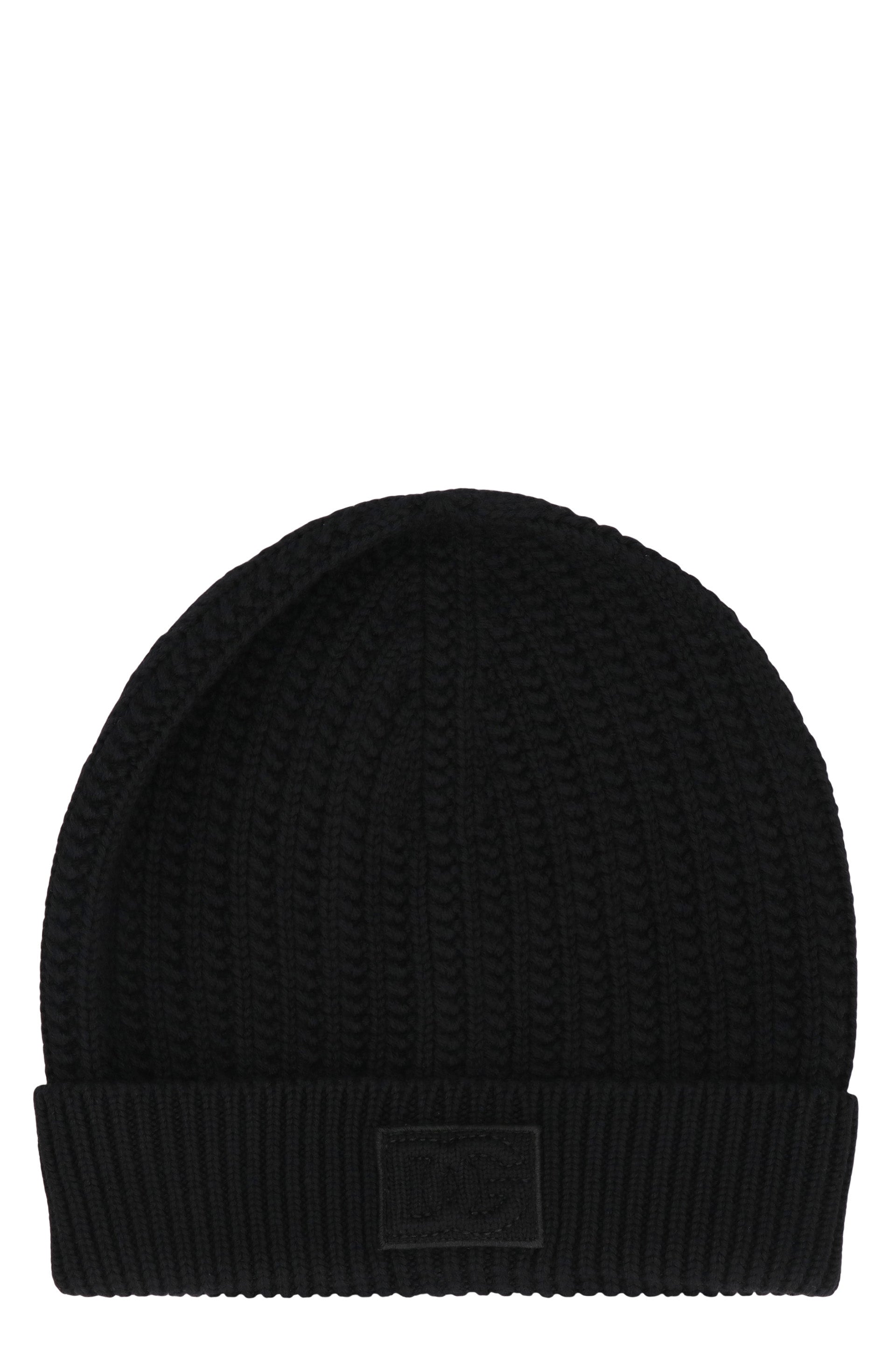DOLCE & GABBANA Minimalist Knit Wool Beanie
