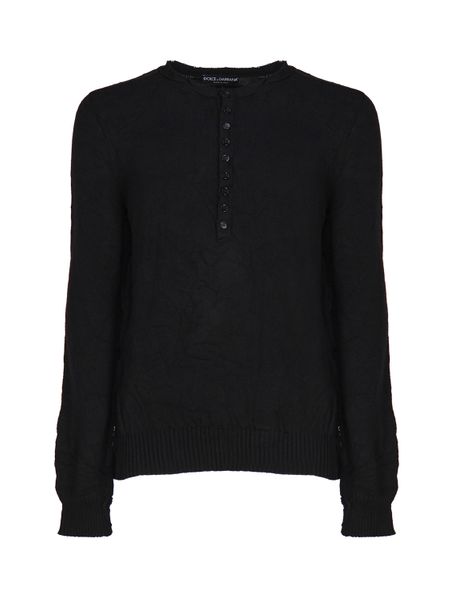 DOLCE & GABBANA Men's Luxury Wool Blend Sweater