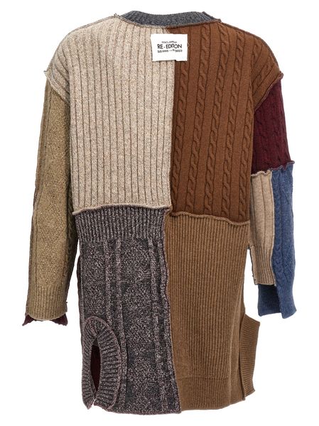 DOLCE & GABBANA Patchwork Raffia Cardigan - Men’s Knitwear