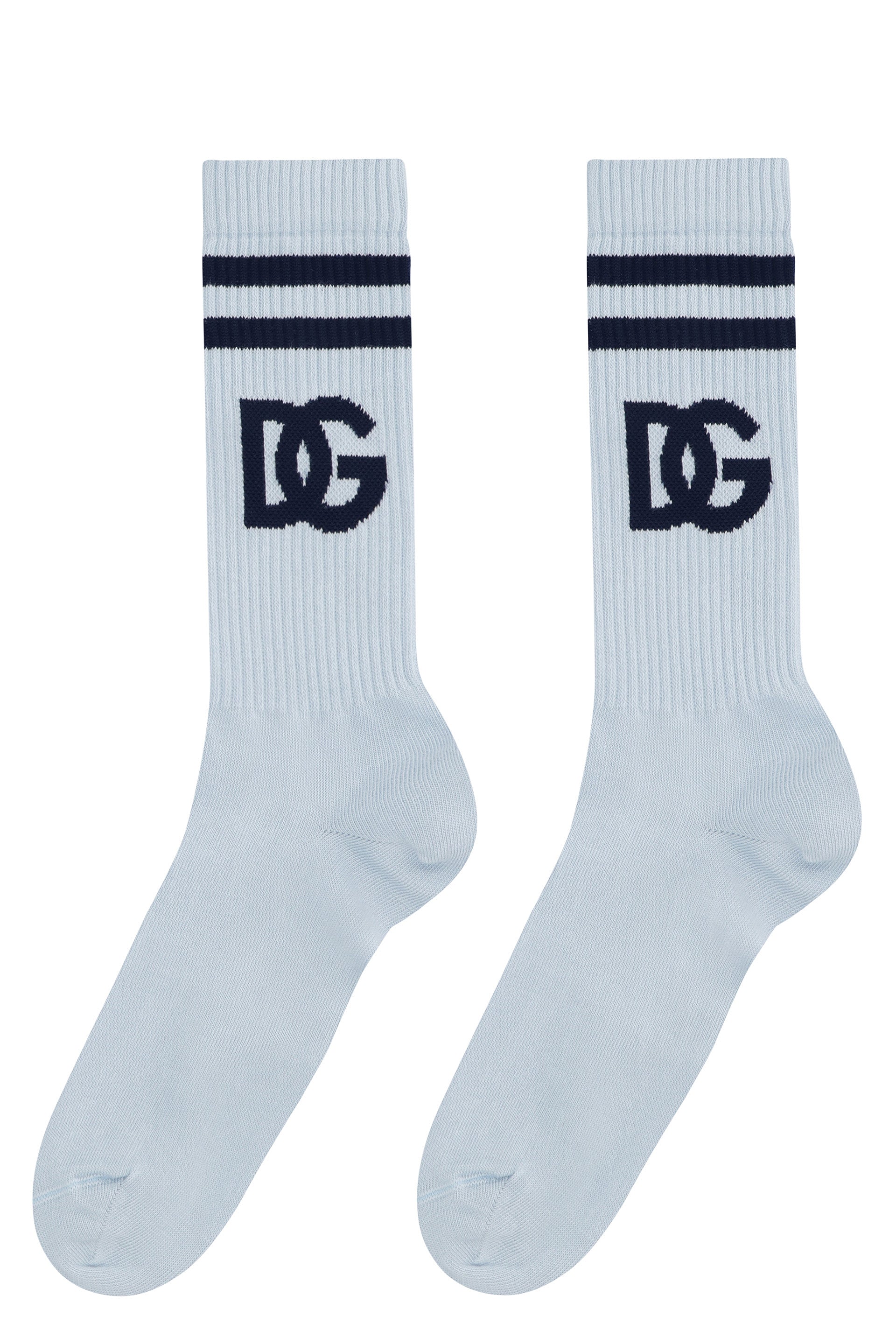DOLCE & GABBANA Logo Cotton Blend Socks